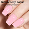 Picture of TOMICCA Baby Pink Gel Nail Polish, Light Pink Nail Polish Gel, Soak Off UV Gel Polish, Cotton Candy Nail Art Pastel Manicure Salon DIY for Spring Summer