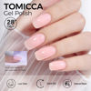 Picture of TOMICCA Pink Gel Nail Polish, Light Pink Gel Polish, Clear Pink Nail Polish Quick Dry, Soak Off UV Milky Pink Gel Polish Colors Long Lasting Nude Nail Art Manicure Home DIY
