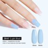 Picture of TOMICCA Blue Gel Nail Polish, Pastel Baby Blue Gel Polish, Bright Blue Nail Polish Gel, UV Gel Polish Spring Summer Pastel Colors Long Lasting Cotton Candy Nail Polish