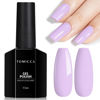 Picture of TOMICCA Purple Gel Nail Polish, 15ml Pastel Nail Polish Gel, Soak Off UV Lilac Purple Gel Polish Colors, French Soft Candy Nail Art Macarons Manicure Salon DIY for Spring Summer