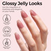 Picture of TOMICCA Gel Nail Polish, Jelly Grape Red Gel Polish, Sheer Maroon Nail Polish Quick Dry, UV Translucent Purple Red Jelly Gel Polish Long Lasting Neutral Nail Art Manicure