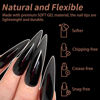 Picture of Cycullinyt 240Pcs Stiletto Nail Tips, Long Stiletto Press On Soft Gel x Nails, 12 Sizes Full Cover Acrylic False Nail Tips, for Beginner and Home Salon Diy