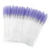 Picture of GCQQ 50PCS Crystal Mascara Wands, Disposable Eyelash Eyebrow Spoolie, Benable and Lightweight Eyelash Brush, Mascara Brushes for Makeup Eyelash Extensions (White+Purple)