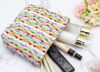 Picture of PAZIMIIK Makeup Bags for Purse Zipper Cosmetic Pouch Large Travel Canvas Make Up Organizer Tool Pouch for Women and Girls,Rainbow Dot