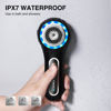 Picture of UMICKOO Face Scrubber Exfoliator,Facial Cleansing Brush Rechargeable IPX7 Waterproof with 5 Brush Heads,Electric Face Spin Brush for Exfoliating, Massaging and Deep Cleansing (Black+Gold)