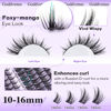 Picture of Goddvenus Manga Lash Cluster Kit Wispy Lashes Clusters Fluffy Eyelash Clusters Upturned Foxy Cluster Eyelash Extensions Kit D Curl Fairy Eyelash Extension Kit 10-16mm Individual Lashes Kit