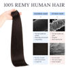 Picture of DOORES Tape in Hair Extensions, Dark Brown 30g 10pcs 22 Inch, Real Human Hair Extensions Tape in Natural Hair Extensions Real Hair tape in hair extensions real human hair