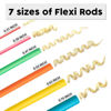 Picture of xnicx 42pcs Flexi Rods, Hair Curlers Rollers Set with 3 IN 1 Hair Dryer Bonnet, Hair Drying Towel, for Long, Medium, Short Hair to Sleep in, Heatless Bendy Foam Hair Curls, Gray and Black