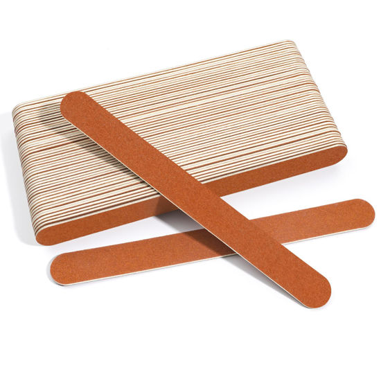 Picture of Canvalite Nail File Large Emery Boards for Nails,180 Grit Nail Files for Natural Nails, Thin Emory Nail File Pack Manicure Tool for Home Use 50PCS