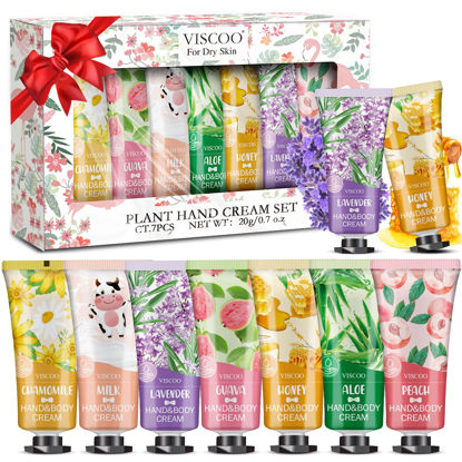 Picture of 7 Pack Hand Cream Gifts Set for Women,Valentines Day Gifts for Her,Birthday Gifts for Women Girls,Appreciation Gifts,Hand Lotion Travel Size in Bulk for Dry Cracked Hands,Moisturizing Mini Hand Lotion