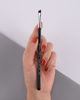 Picture of Eyeliner Brush Fine Angled - PRO Precision Gel Eye Liner Makeup Brush -Ultra Thin Slanted Flat Angle - Premium Cruelty Free Synthetic Bristles (E835)