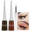 Picture of evpct 2Pcs Dark Brown Coffee Liquid Eyeliner Set Waterproof Brown Colored Eye Liners for Women Stamps Shapes for Eyes delineadores de colores para ojos delineador de ojos