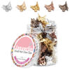 Picture of JASVERLIN Mini Butterfly Hair Clips for Girls Kids Women - Y2K Small Tiny Cute Hair Accessories Non-slip Metallic Claws Clip - 90S Hair Clips Silver Gold Brown Color 50 pcs (Metallic Harmony)