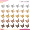 Picture of JASVERLIN Mini Butterfly Hair Clips for Girls Kids Women - Y2K Small Tiny Cute Hair Accessories Non-slip Metallic Claws Clip - 90S Hair Clips Silver Gold Brown Color 50 pcs (Metallic Harmony)