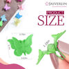Picture of JASVERLIN Colorful Mini Butterfly Hair Clips, Y2K 90s Cute Hair Clips Claw No Slip Hair Accessories for Women Girls Kids Thin Thick Curly Hair 50 pcs 5 Assorted Mix Colors Set Bulk (Basic Color)