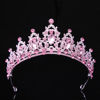 Picture of Kamirola - Queen Crowns and Tiaras Princess Crowns for Women and Girls Crystal Headbands for Bridal, Princess for Wedding and Party（01） (PINK & SILVER)
