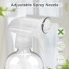 Picture of Worldgsb 2 Pack Glass Spray Bottles with Silicone Sleeve, 16 oz Empty Refillable Containers with Adjustable Spray Nozzles, Spray Bottles for Hair, Cleaning Solutions and Plants Blue