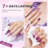 Picture of modelones Nail Polish Set 6 Colors, Purple Glitter Pink Shimmer Sparkle Mini Nail Lacquer Kit, Infinite Shine Quick Dry Long Lasting Nail Art DIY Home Salon Manicure Gift for Women Girls
