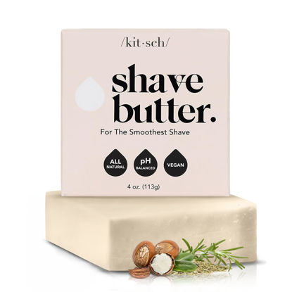 Picture of Kitsch Shaving Soap for Women - Hydrating Shave Soap for Sensitive Skin | Paraben-Free, Sulfate-Free | Shave Bar for Soft, Smooth Skin - 4oz
