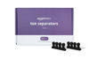 Picture of Amazon Basics Toe Separators, Black, Solid, 120 Count, Large
