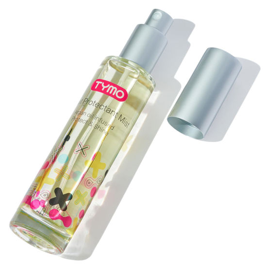 Picture of TYMO Heat Protectant Spray for Hair with Argan Oil for Styling Tools, Heat Protection Spray to Smooth & Hydrate, Natural Clean Formulation, Multi-benefit Treatment, Lightweight for All Hair Types