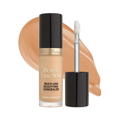 Picture of Too Faced Born This Way Super Coverage Multi-Use Concealer | Oil Free, Long Lasting + Hydrating, Full Size, 0.46 Fl Oz, Warm Beige