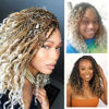 Picture of 8 Packs Crochet Box Braids- Boho Box Braids Crochet Braids Hair Bohomian Box Braid Crochet Hair Synthetic Braiding Hair 14 Inch Goddess Box Braids Crochet Hair for Black Women (14(8Packs), 1B/Silver)
