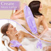 Picture of Anezus Exfoliating Back Scrubber Bath Gloves Set, Exfoliating Shower Towel with Shower Gloves for Body Scrub, Back Cleaner Wash Gloves to Remove Dead Skin (Purple)