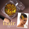 Picture of Teenitor Face Glitter Body Glitter, Gold Body Glitter Gel, Hair Glitter Gel, 6 Shapes Rave Glitter, Festival Makeup Glitters Gel, Chunky Sparkling Glitter Gel for Face, Body, Hair
