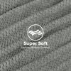Picture of HOMEXCEL 5 Pack Large Microfiber Hair Towel Wrap for Women, Grey- 40 x 20 inches Super Soft, Fast Drying Turbans for Long, Thick, Curly Hair - Anti Frizz Wrap with Elastic Strap