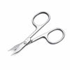 Picture of LIVINGO Premium Manicure Nail Scissors Multi-purpose Stainless Steel Cuticle Pedicure Beauty Grooming Kit for Eyebrow, Eyelash, Dry Skin Curved Blade 3.5 inch