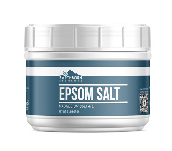 Picture of Earthborn Elements Epsom Salt (2 lb), Magnesium Sulfate Soaking Solution, All-Natural