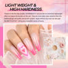 Picture of AZUREBEAUTY Pink Dip Powder Nail Set, 6 Colors Light Hot Pink Cherry Blossom Shades Dipping Powder Starter Kit, French Nail Art Manicure, No Need Nail Lamp Cured DIY Salon