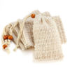 Picture of Soap Bag, Natural Sisal Soap Saver Bag Pouch Mesh Net Waste Plastic-Free Exfoliating Foaming and Drying Soap Holder for Shower (4 Pack)