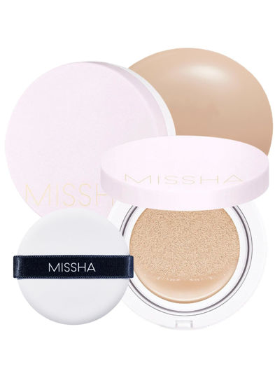 Picture of MISSHA Magic Cushion Foundation No.23 (2 Pack) Light Beige for Bright Skin - Flawless Coverage,Dewy Finish,Easy Application for All Skin Types