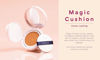 Picture of MISSHA Magic Cushion Foundation No.23 (2 Pack) Light Beige for Bright Skin - Flawless Coverage,Dewy Finish,Easy Application for All Skin Types