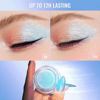 Picture of Oulac Blue Cream Eyeshadow also for Highlighter Large Capacity Highly Pigmented Eye Shadow Waterproof &Long Lasting with Moisturizing Formula. Shimmer Glitter Eye Makeup. 6g.(02)