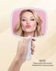 Picture of Gladmart Hand Mirror Salon Barber Hairdressing Handheld Mirror with Handle (Square White 7.4 x 10.3 inches)