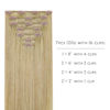 Picture of WENNALIFE Clip in Hair Extensions Real Human Hair, 18 Inch 120g 7pcs Clip in Hair Extensions Real Human Hair, Mixed Multi-tone Ash Brown Human Hair Clip in Extensions Remy Human Hair Extensions