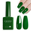 Picture of CANNI Green Gel Nail Polish, 1Pcs Emerald Green Gel Polish Dark Green Color Gel Polish Nail High Gloss Soak Off U V Gel Nail French Nail Manicure Salon DIY