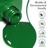 Picture of CANNI Green Gel Nail Polish, 1Pcs Emerald Green Gel Polish Dark Green Color Gel Polish Nail High Gloss Soak Off U V Gel Nail French Nail Manicure Salon DIY
