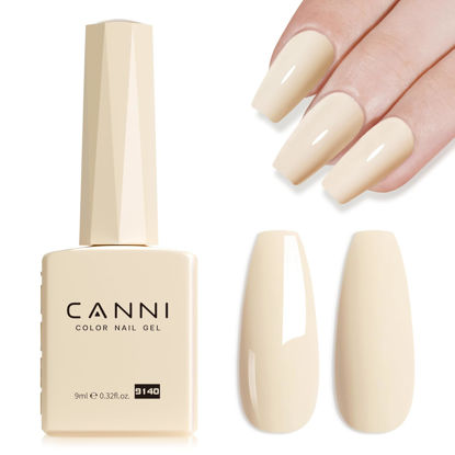 Picture of CANNI Nude Color Gel Polish, 1Pcs Gel Nude Nail Polish Nude Color High Gloss Soak Off U V Gel Nail French Nail Manicure Salon DIY