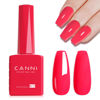 Picture of CANNI Pink Gel Polish, 1Pcs Gel Polish Hot Pink Color Gel Strawberry Pink Polish Nail High Gloss Soak Off U V Gel Nail French Nail Manicure Salon DIY