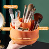 Picture of 360° Rotate Makeup Brush Holder Organizer, Makeup Organizers Countertop, Makeup organization and Skincare Storage for Vanity, Desktop, Bathroom (Orange-Pink random)