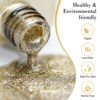 Picture of CANNI Gel Polish Gold, 1Pcs Gold Glitter Gel Nail Polish Gold Color Gel Polish Nail High Gloss Soak Off U V Gel Nail French Nail Manicure Salon DIY