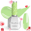 Picture of MelodySusie Light Green Gel Nail Polish,0.5fl oz Apple Green Nails Soak Off UV LED Bright Green Gel Polish Nail Art Manicure Salon DIY Nail Design Decoration at Home Gift for Women-1658