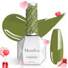 Picture of MelodySusie Green Gel Nail Polish,0.5fl oz Nails Soak Off UV LED Oliver Green Gel Polish Gift for Women Nail Art Manicure Salon DIY Nail Design Decoration at Home-603