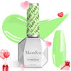 Picture of MelodySusie Neon Green Gel Nail Polish,0.5fl oz Light Lime Green Nails Soak Off UV LED Bright Green Gel Polish Nail Art Manicure Salon DIY Nail Design Decoration at Home Gift for Women-1649