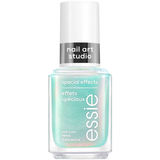 Picture of essie Nail Art Studio Special Effects Nail Polish, Chrome, Vegan, Aqua Nail Polish, Mystic Marine, 0.46 Fl Oz