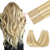 Picture of GOO GOO Tape in Hair Extensions Human Hair, 18D/22F Dirty Blonde Highlights, 18inch 25g 10pcs, Thick Ends Straight Seamless Tape in, Invisible Tape in Hair Extensions Human Hair